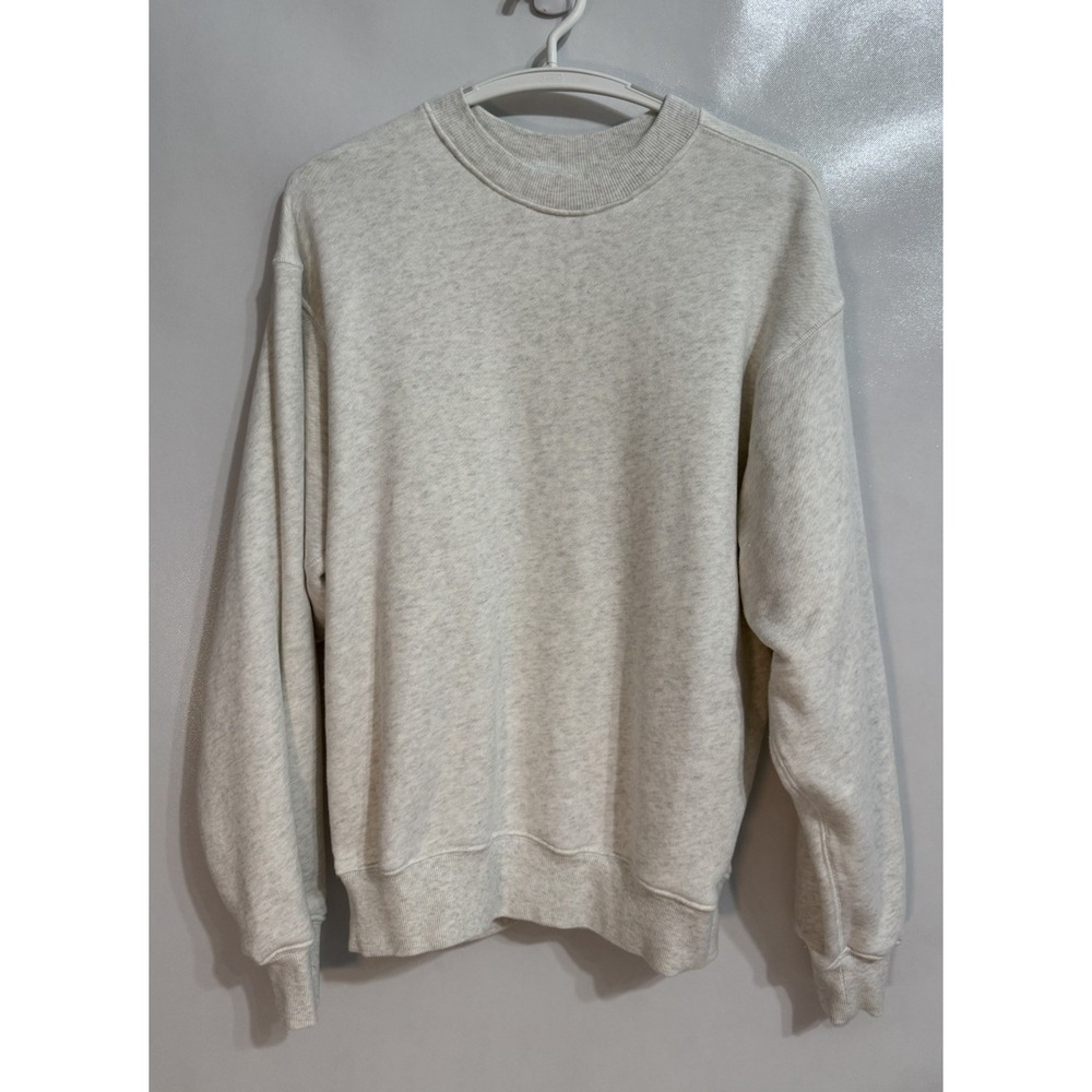 Elwood XS Sweatshirt Unisex Vintage White Core Organic Cotton Crewneck Oversized